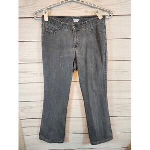 Tommy Hilfiger Hope‎ Women's Gray Cotton Classic Rise Boot Cut Jeans Size 14